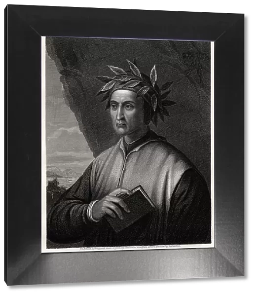 Dante Alighieri, Italian poet, 19th century. Artist: Wagstaff