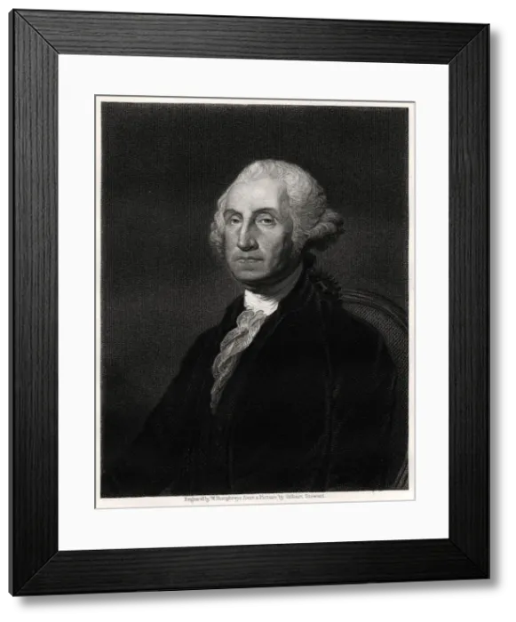 Framed Print : George Washington, First President of the USA, 19th century. Artist: W Humphreys Framed Print : George Washington, First President of the USA, 19th century. Artist: W Humphreys