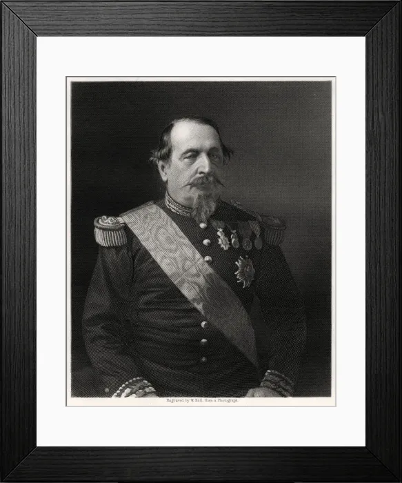 Framed Print : Napoleon III, Emperor of France, 19th century. Artist: W Holl Framed Print : Napoleon III, Emperor of France, 19th century. Artist: W Holl