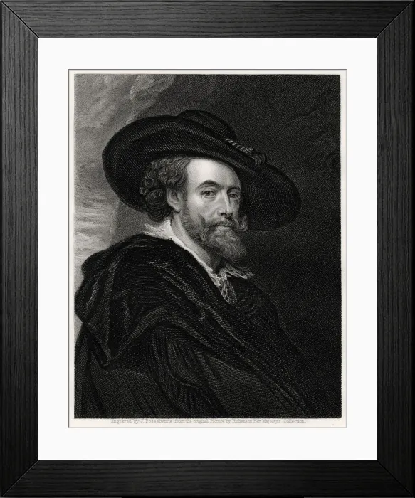 Framed Print : Peter Paul Rubens, Flemish artist, 19th century. Artist: James Posselwhite Framed Print : Peter Paul Rubens, Flemish artist, 19th century. Artist: James Posselwhite