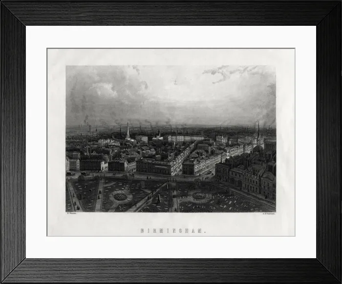 Framed Print : Birmingham, England, 19th century. Artist: D G Thomson Framed Print : Birmingham, England, 19th century. Artist: D G Thomson