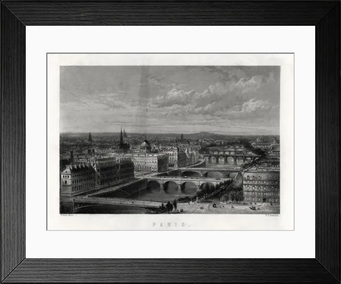 Framed Print : Paris, France, 1883. Artist: Edward Paxman Brandard