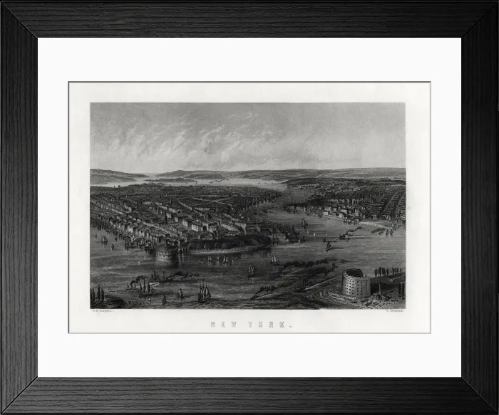 Framed Print : New York, United States of America, 1883. Artist: G Greatbach Framed Print : New York, United States of America, 1883. Artist: G Greatbach