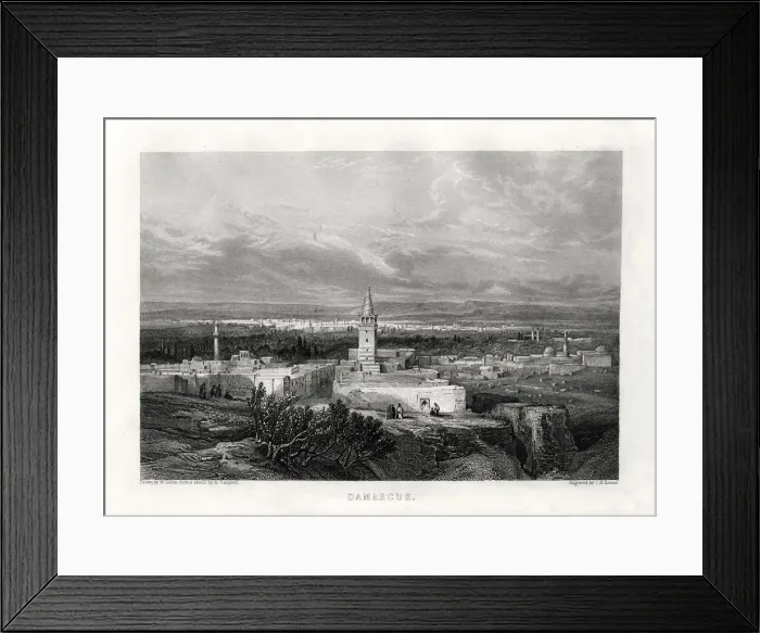 Framed Print : Damascus, Syria, 19th century. Artist: J H Kernot Framed Print : Damascus, Syria, 19th century. Artist: J H Kernot