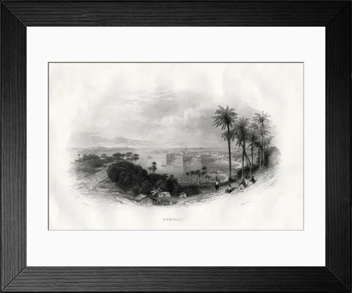 Framed Print : Bombay, India, 1860. Artist: A Willmore Framed Print : Bombay, India, 1860. Artist: A Willmore