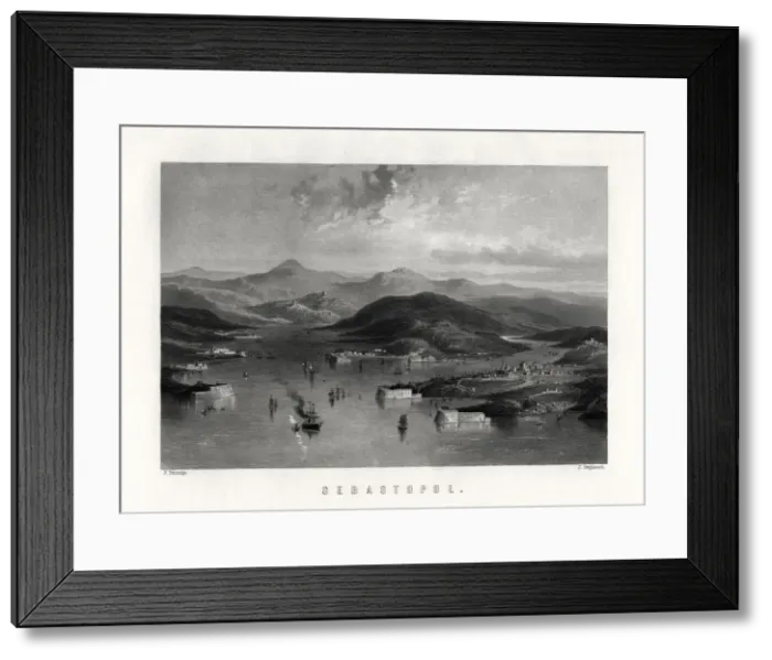Framed Print : Sebastopol, Ukraine, 19th century. Artist: J Stephenson Framed Print : Sebastopol, Ukraine, 19th century. Artist: J Stephenson