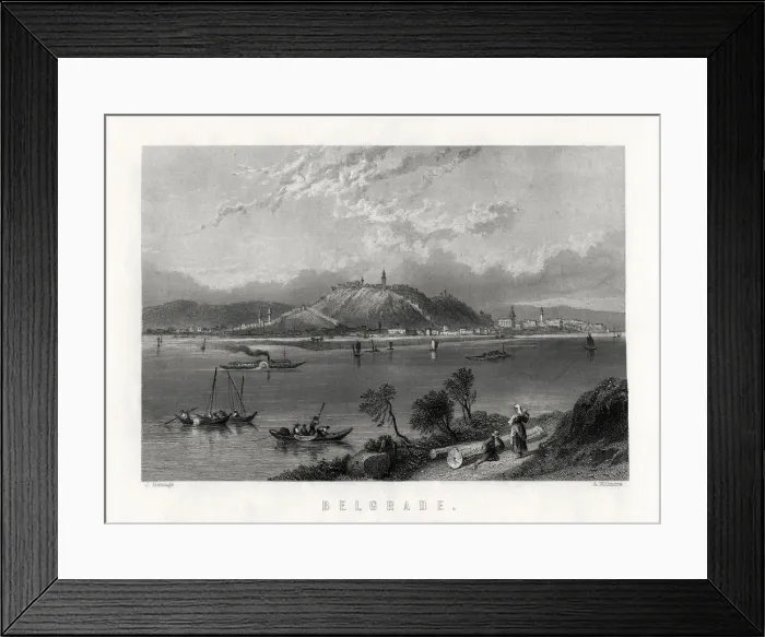 Framed Print : Belgrade, 1883. Artist: A Willmore Framed Print : Belgrade, 1883. Artist: A Willmore