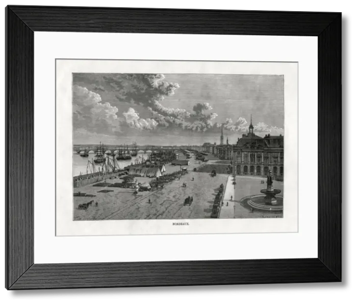 Framed Print : Bordeaux France, 1879. Artist: A Sargent Framed Print : Bordeaux France, 1879. Artist: A Sargent