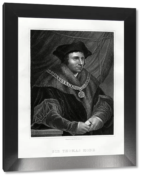 Thomas More, English statesman, scholar and saint, 19th century. Artist: Richard Woodman