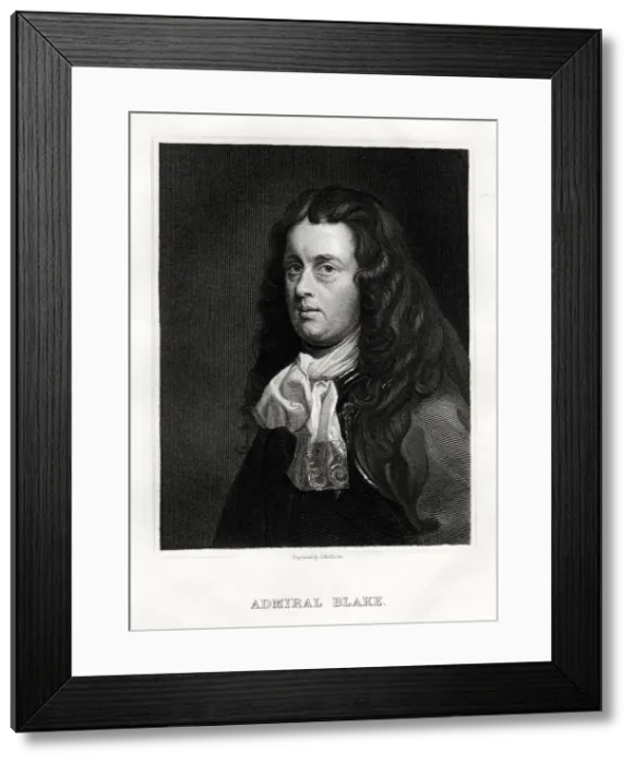 Framed Print : Admiral Robert Blake, 1860. Artist: James Mollison