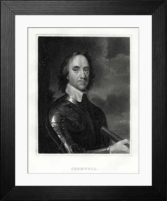 Framed Print : Oliver Cromwell, 1860 Framed Print : Oliver Cromwell, 1860