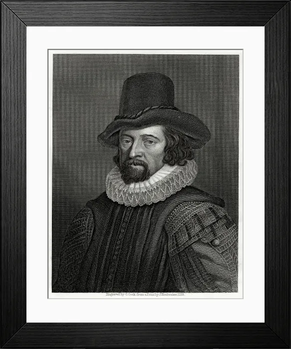 Framed Print : Francis Bacon, Viscount St Albans, English philosopher, scientist and statesman, 19th century. Artist: C Cook Framed Print : Francis Bacon, Viscount St Albans, English philosopher, scientist and statesman, 19th century. Artist: C Cook
