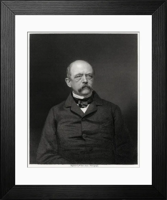 Framed Print : Otto von Bismarck, German statesman, 19th century. Artist: W Holl Framed Print : Otto von Bismarck, German statesman, 19th century. Artist: W Holl