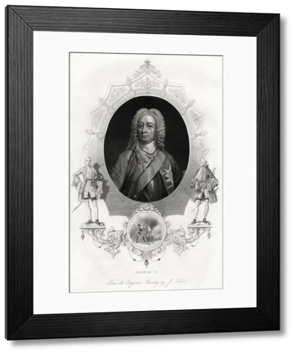 Framed Print : George II, King of Great Britain and Ireland, 1860 Framed Print : George II, King of Great Britain and Ireland, 1860