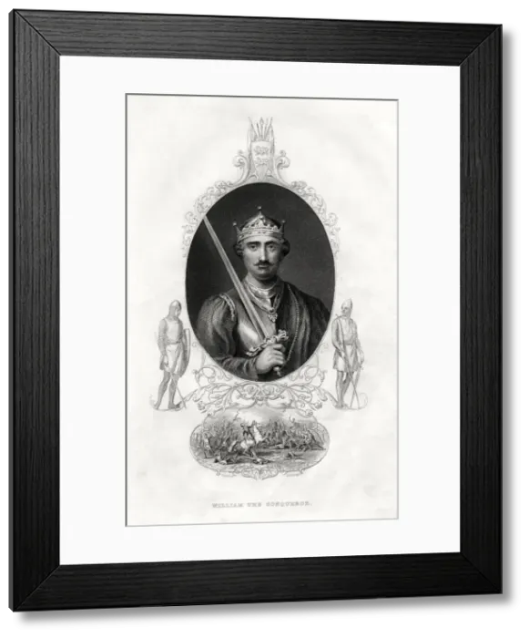 Framed Print : William I of England, also known as William the Conqueror, (1860) Framed Print : William I of England, also known as William the Conqueror, (1860)