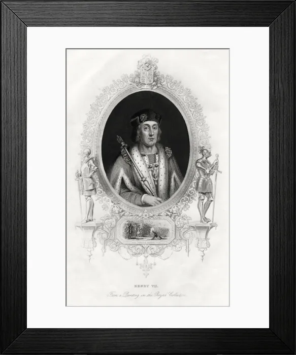 Framed Print : Henry VII, first Tudor King of England, 1860 Framed Print : Henry VII, first Tudor King of England, 1860