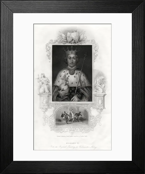 Framed Print : Richard II, King of England, 1860 Framed Print : Richard II, King of England, 1860