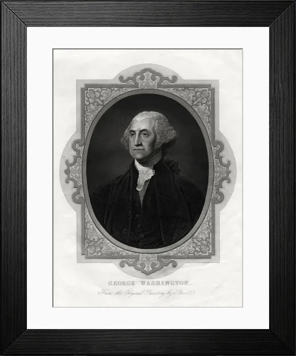 Framed Print : George Washington, first President of United States, 1877 Framed Print : George Washington, first President of United States, 1877