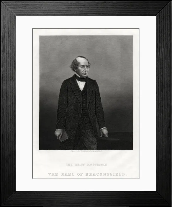 Framed Print : Benjamin Disraeli, Earl of Beaconsfield, Prime Minister, 1880. Artist: DJ Pound Framed Print : Benjamin Disraeli, Earl of Beaconsfield, Prime Minister, 1880. Artist: DJ Pound