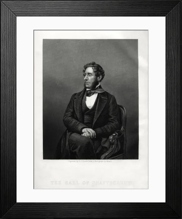 Framed Print : Anthony Ashley Cooper, 7th Earl of Shaftesbury, English philanthropist, c1880. Artist: DJ Pound Framed Print : Anthony Ashley Cooper, 7th Earl of Shaftesbury, English philanthropist, c1880. Artist: DJ Pound