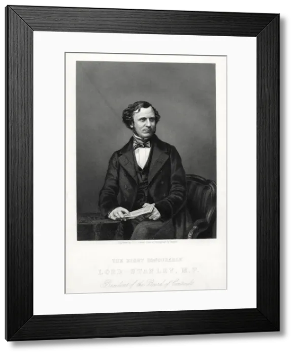 Framed Print : The Right Honourable Edward Henry Stanley, 15th Earl of Derby, British statesman, c1880. Artist: DJ Pound Framed Print : The Right Honourable Edward Henry Stanley, 15th Earl of Derby, British statesman, c1880. Artist: DJ Pound