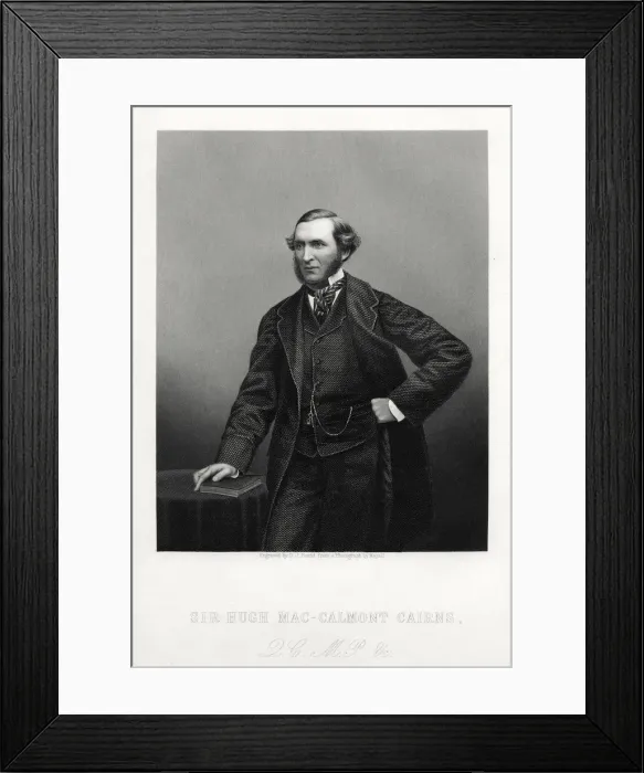 Framed Print : Sir Hugh Mac-Calmont Cairns, British statesman, c1880. Artist: DJ Pound Framed Print : Sir Hugh Mac-Calmont Cairns, British statesman, c1880. Artist: DJ Pound