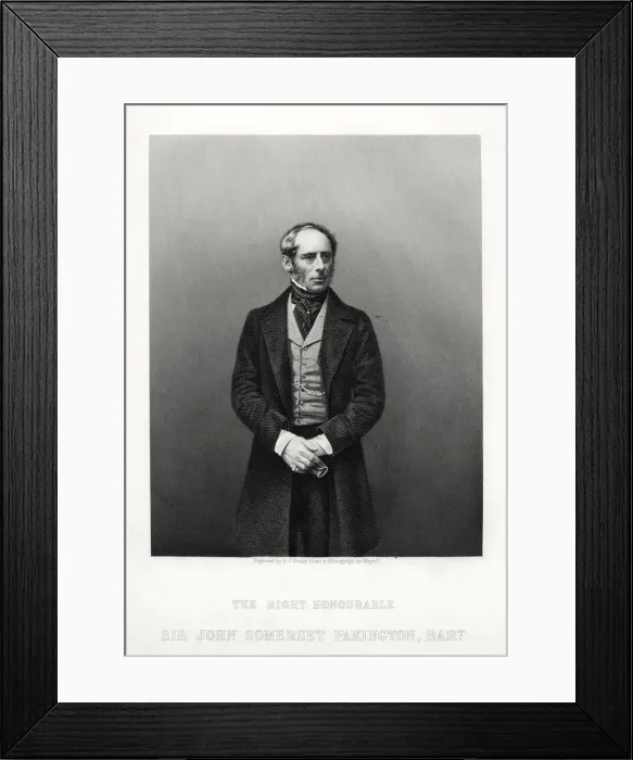 Framed Print : John Somerset Pakington, 1st Baron Hampton, English politician, c1880. Artist: DJ Pound Framed Print : John Somerset Pakington, 1st Baron Hampton, English politician, c1880. Artist: DJ Pound