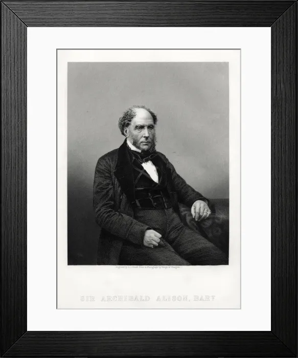 Framed Print : Archibald Alison, Scottish didactic and philosophical writer, c1880. Artist: DJ Pound Framed Print : Archibald Alison, Scottish didactic and philosophical writer, c1880. Artist: DJ Pound