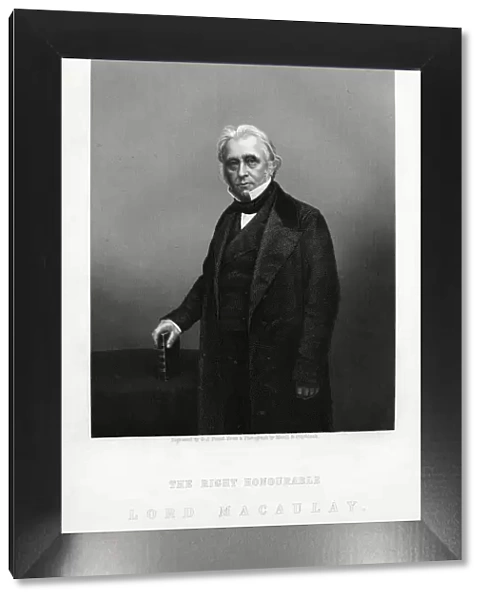 Thomas Babington Macaulay, British poet, historian and Whig politician, c1880. Artist: DJ Pound