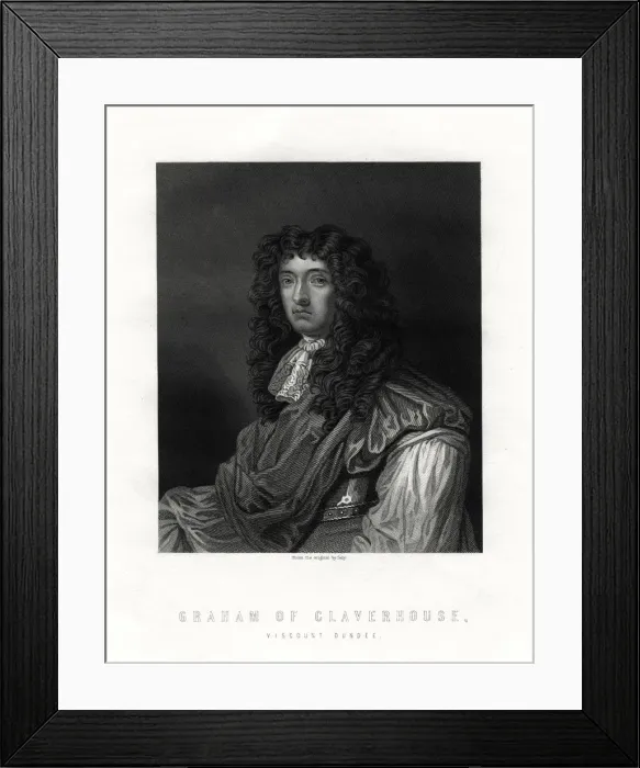 Framed Print : John Graham of Claverhouse, 1st Viscount Dundee (c. 1648-1689), 19th century Framed Print : John Graham of Claverhouse, 1st Viscount Dundee (c. 1648-1689), 19th century
