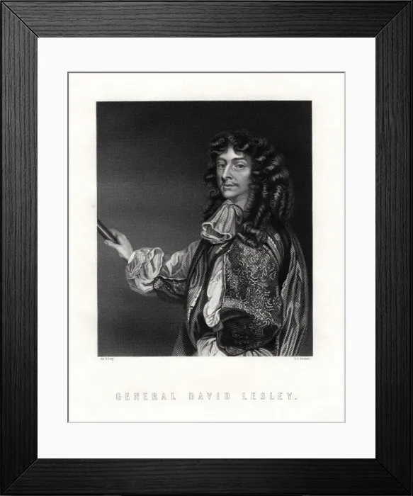 Framed Print : David Leslie, Lord Newark, cavalry officer and general in the English Civil War, 19th century. Artist: George J Stodart Framed Print : David Leslie, Lord Newark, cavalry officer and general in the English Civil War, 19th century. Artist: George J Stodart