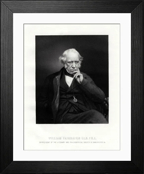 Framed Print : Sir William Fairbairn, 1st Baronet, Scottish engineer, 19th century Framed Print : Sir William Fairbairn, 1st Baronet, Scottish engineer, 19th century