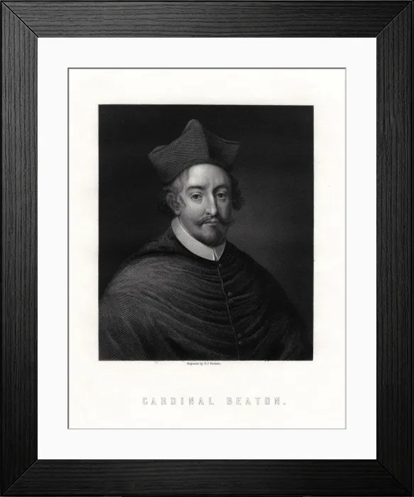 Framed Print : Cardinal David Beaton, (c1494-1546), Scottish cardinal and Archbishop of St AndrewsArtist: George J Stodart Framed Print : Cardinal David Beaton, (c1494-1546), Scottish cardinal and Archbishop of St AndrewsArtist: George J Stodart