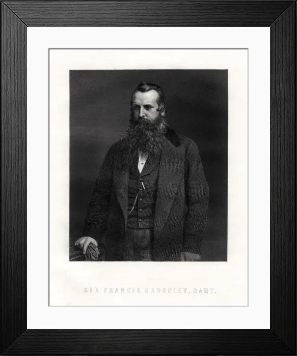 Framed Print : Sir Francis Crossley, English carpet manufacturer, mid-late 19th century Framed Print : Sir Francis Crossley, English carpet manufacturer, mid-late 19th century