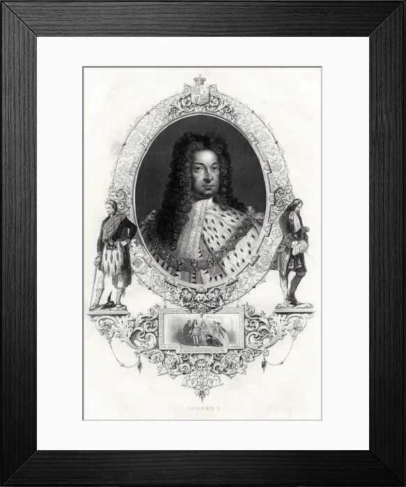 Framed Print : King George I, 1860 Framed Print : King George I, 1860