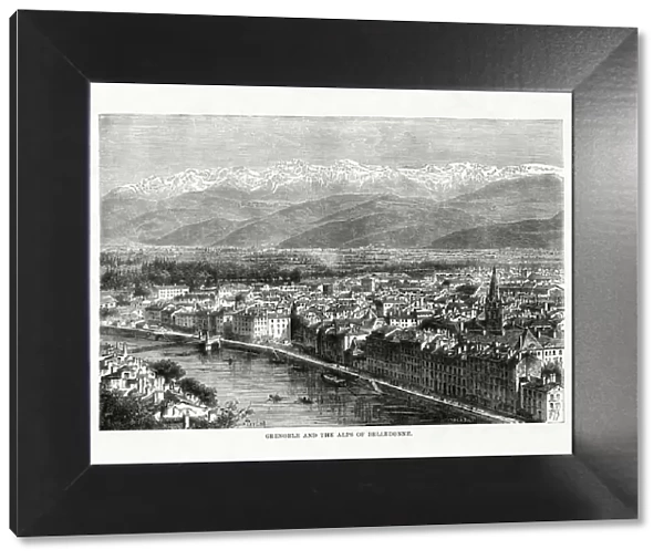 Grenoble and the Alps of Belledonne, France, 1879