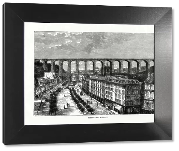 The Viaduct at Morlaix, France, 1879