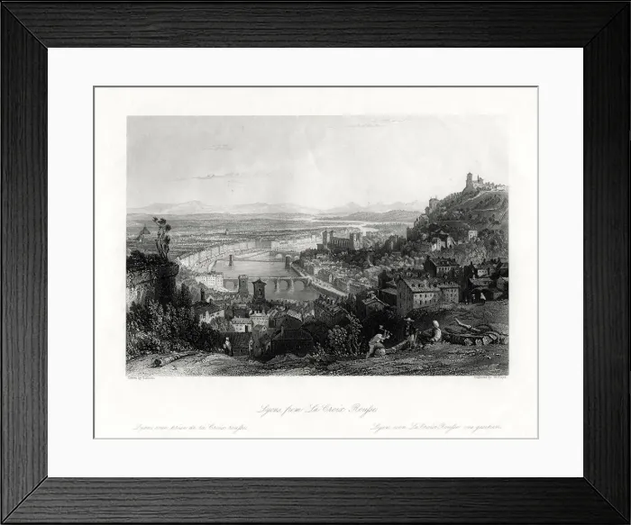 Framed Print : Lyon, France, 1875. Artist: W Floyd Framed Print : Lyon, France, 1875. Artist: W Floyd