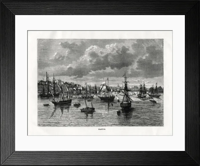 Framed Print : Nantes, France, 1879. Artist: C Laplante Framed Print : Nantes, France, 1879. Artist: C Laplante
