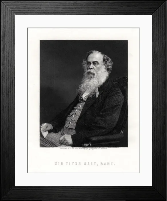 Framed Print : Sir Titus Salt, British manufacturer and benefactor, 19th century. Artist: W Holl Framed Print : Sir Titus Salt, British manufacturer and benefactor, 19th century. Artist: W Holl