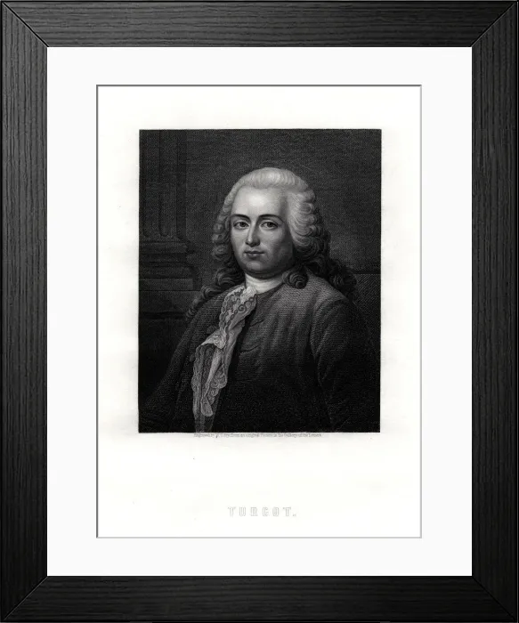Framed Print : Turgot, French statesman and economist, 19th century. Artist: William Thomas Fry Framed Print : Turgot, French statesman and economist, 19th century. Artist: William Thomas Fry