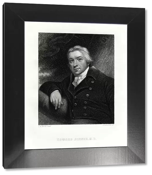 Edward Jenner, English country doctor, 19th century. Artist: E Scriven