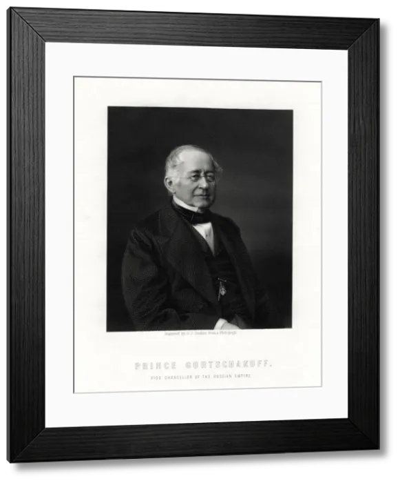 Framed Print : Prince Gorchakov, Russian diplomat, 19th century. Artist: George J Stodart Framed Print : Prince Gorchakov, Russian diplomat, 19th century. Artist: George J Stodart