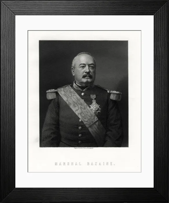 Framed Print : Achille Francois Bazaine, marshal of France, 19th century. Artist: W Holl Framed Print : Achille Francois Bazaine, marshal of France, 19th century. Artist: W Holl