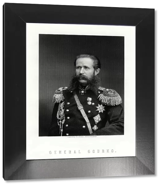 Iosif Vladimirovich Gurko, Russian Field Marshal, 19th century. Artist: George J Stodart
