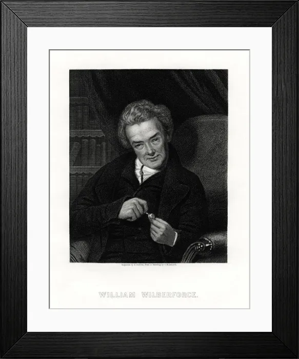 Framed Print : William Wilberforce, English anti-slavery campaigner, 19th century. Artist: E Scriven Framed Print : William Wilberforce, English anti-slavery campaigner, 19th century. Artist: E Scriven