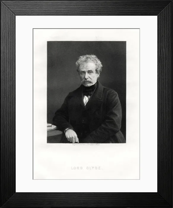 Framed Print : Colin Campbell, 1st Baron Clyde, Scottish soldier, 19th century. Artist: W Holl Framed Print : Colin Campbell, 1st Baron Clyde, Scottish soldier, 19th century. Artist: W Holl