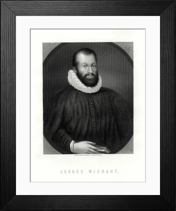 Framed Print : George Wishart, Scottish religious reformer and Protestant martyr, 19th century Framed Print : George Wishart, Scottish religious reformer and Protestant martyr, 19th century