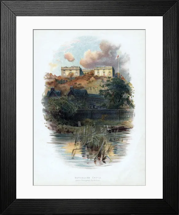 Framed Print : Nottingham Castle, Nottinghamshire, 1895. Artist: C Wilkinson Framed Print : Nottingham Castle, Nottinghamshire, 1895. Artist: C Wilkinson