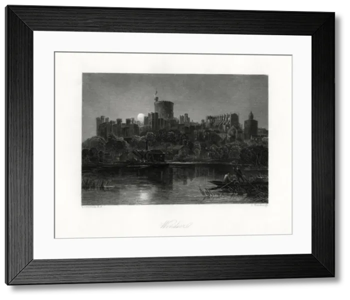 Framed Print : Windsor Castle, Berkshire, 19th century. Artist: J Horsburgh Framed Print : Windsor Castle, Berkshire, 19th century. Artist: J Horsburgh